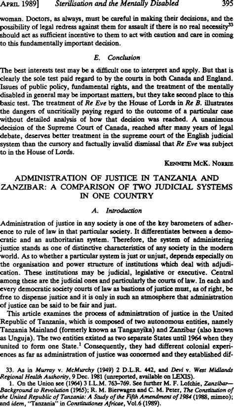 judicial administration act of tanzania